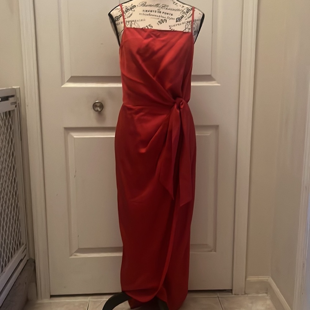 NWT TED BAKER LAANI BODYCON DRAPE MAXI DRESS SZ 6 US OR TED SZ 2 - Picture 2 of 11